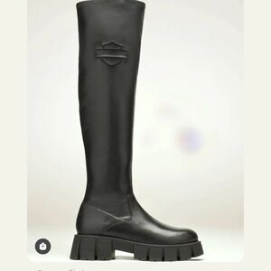 Harley-Davidson Black Over the Knee Boots